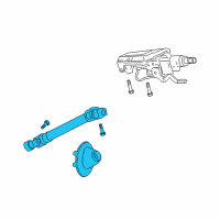 OEM 2009 Pontiac G8 Intermediate Steering Shaft Kit Diagram - 92213664