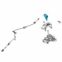 OEM Lincoln MKZ Shift Knob Diagram - 7H6Z-7213-A