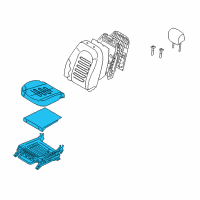 OEM 2007 Hyundai Elantra Cushion Assembly-Front Seat, Passenger Diagram - 88200-2H100-AAK