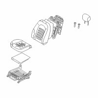 OEM Hyundai Elantra Heater Assembly-Front Seat Back Diagram - 88390-2H000