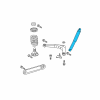 OEM 1999 Jeep Grand Cherokee ABSORBER-Suspension Diagram - 52088221AG