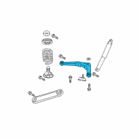 OEM 2000 Jeep Grand Cherokee Rear Upper Control Arm Diagram - 52088422AB