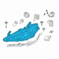 OEM 2019 Chrysler Pacifica HEADLAMP Right Diagram - 68228948AH