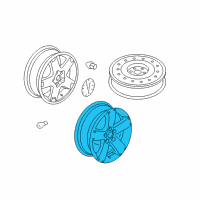 OEM 2006 Pontiac Torrent Wheel, Alloy Diagram - 9595782