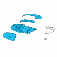 OEM 2017 Kia Optima Outside Mirror Assembly Diagram - 87610A8210