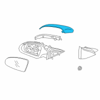 OEM 2017 Kia Optima SCALP-Outside Rear View Mi Diagram - 87626D4010