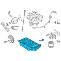 OEM 2020 Ford SSV Plug-In Hybrid Oil Pan Diagram - CM5Z-6675-B