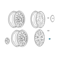 OEM 1995 Chevrolet Monte Carlo Wheel Nut Cap Diagram - 22582699