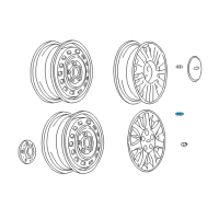 OEM 1999 Chevrolet Corvette Wheel Valve Stem Diagram - 274288