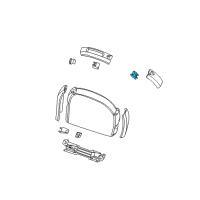 OEM Chrysler Voyager Center Console Latch Diagram - 5018365AA