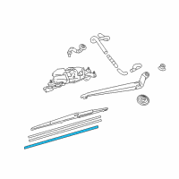 OEM Lexus RX350 Rear Wiper Rubber Diagram - 85214-0E050