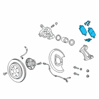 OEM 2022 Cadillac XT5 Rear Pads Diagram - 84794110