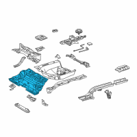 OEM 2009 Toyota Yaris Center Floor Pan Diagram - 58211-52220