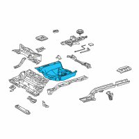 OEM 2011 Toyota Yaris Rear Floor Pan Diagram - 58311-52210