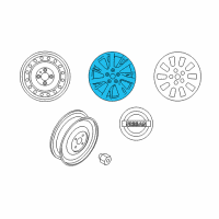 OEM 2015 Nissan Sentra Wheel-Aluminum Diagram - 40300-3RC9E