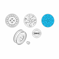 OEM Nissan Sentra Front Disc Wheel Cover Diagram - 40315-3NF0B