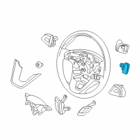 OEM 2016 Lincoln MKC Shift Paddle Diagram - GP5Z-3F884-BA