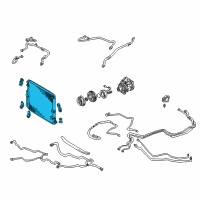 OEM Toyota Condenser Diagram - 88460-60903