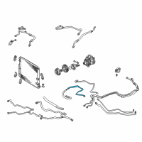 OEM 2002 Toyota Land Cruiser AC Tube Diagram - 88726-60580