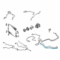 OEM Toyota Land Cruiser Rear Suction Line Diagram - 88717-6A220