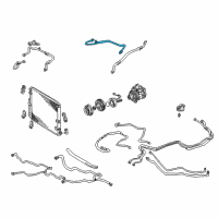 OEM Lexus LX470 Pipe, Cooler Refrigerant Suction, D Diagram - 88717-6A141