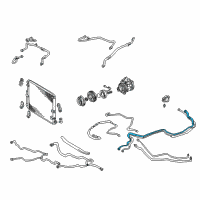 OEM 2004 Toyota Land Cruiser AC Line Diagram - 88726-60531