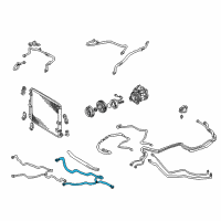 OEM 2000 Toyota Land Cruiser Front Suction Line Diagram - 88717-6A200