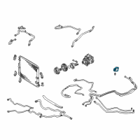 OEM Toyota Front AC Tube Diagram - 88726-60462