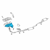 OEM Lexus Exhaust Manifold Sub-Assembly, Left Diagram - 17105-20010