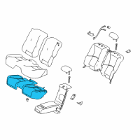 OEM 2021 Lexus LS500 Pad Sub-Assembly, Rear Seat Diagram - 71503-50150