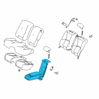 OEM 2020 Lexus LS500 Rear Seat Armrest Assembly Diagram - 72830-5A341-A1