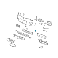 OEM GMC Sierra 2500 HD Grille Bolt Diagram - 11589031