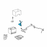 OEM 2005 Cadillac XLR Cable Asm, Battery Negative Diagram - 19116218