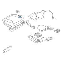 OEM 2003 Infiniti M45 Pad-Front Seat Cushion Diagram - 87361-CS015