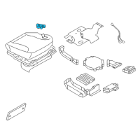 OEM Infiniti M45 Front Seat Switch Assembly, Right Diagram - 87016-CS016