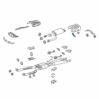 OEM 2011 Lexus LS460 Bracket, Rear Floor Heat Insulator, No.1 Diagram - 58345-50020