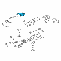 OEM 2011 Lexus LS600h Insulator, Front Floor Heat, NO.1 Diagram - 58151-50050