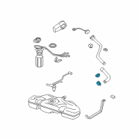 OEM Pontiac Sunfire Filler Hose Clamp Diagram - 744245