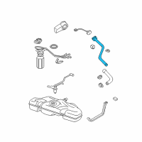 OEM 2002 Oldsmobile Alero Filler Pipe Diagram - 22688930