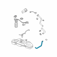 OEM Pontiac Sunfire Strap-Fuel Tank Diagram - 10389775