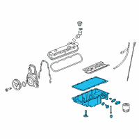 OEM Chevrolet Impala Pan Asm-Oil Diagram - 12598156