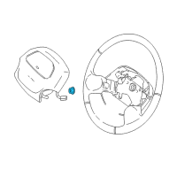 OEM 2000 Chevrolet Tracker Shock Nut Diagram - 94055812