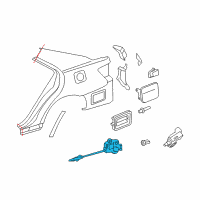 OEM Toyota Lock Actuator Diagram - 77030-33061