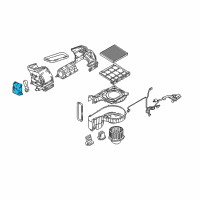 OEM 2009 Hyundai Tucson Heater System Intake Actuator Assembly Diagram - 97125-2E000