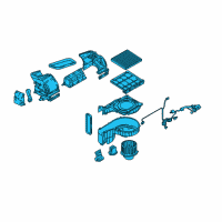 OEM 2005 Hyundai Tucson Blower Unit Diagram - 97206-2E101