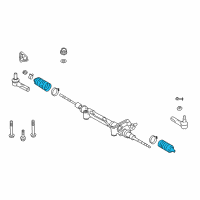 OEM Lexus Boot, Steering Rack Diagram - 45535-60021