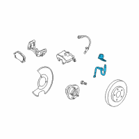 OEM 2015 Cadillac SRX Brake Hose Diagram - 20842848