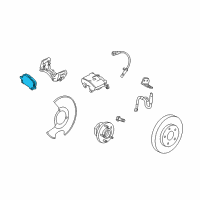 OEM 2016 Cadillac SRX Front Pads Diagram - 20983943