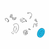 OEM 2011 Cadillac SRX Rotor Diagram - 13501318