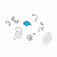 OEM Cadillac Caliper Diagram - 23287518